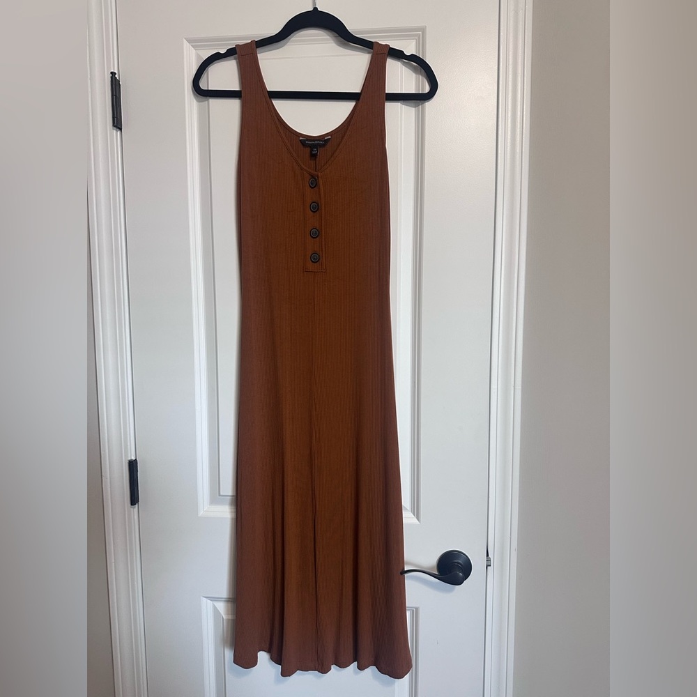 Banana Republic Brown Sleeveless Maxi Dress